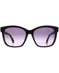 Max Mara - Square Tortoise Smoke Gradient Mm0042 Logo9 - Lyst