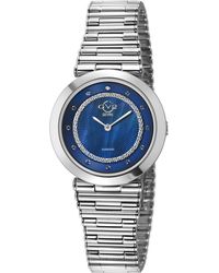 Gv2 - Burano Swiss Quartz Mop Dial Stainless Steel Bracelet Diamond Watch - Lyst