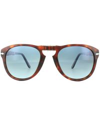 Persol - Aviator Herren Braune Havana Blau Gradient Polarisierte Sonnenbrille - Lyst