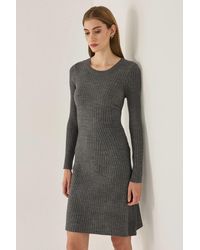 Hiccup - Knit Crew Neck Dress - Lyst