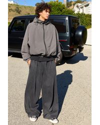 BoohooMAN - Essential Washed Extreme Wide Leg Jogger - Lyst