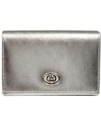 NiNa Amora - 'Adriana' Metallic Leather Purse - Lyst