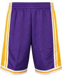 Mitchell & Ness - Nba Los Angeles Lakers 75Th Anniversary Shorts - Lyst