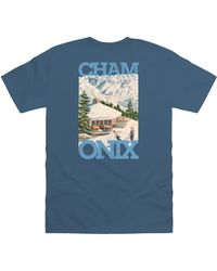 Park Fields - Pierce Archive Chamonix-Mont-Blanc Graphic T-Shirt Denim - Lyst
