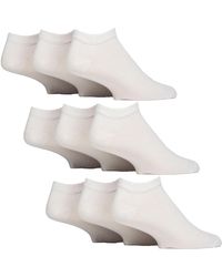 Gentle Grip - 9 Pack Diabetic Trainer Socks, Swollen Feet Wide Ankle - Lyst