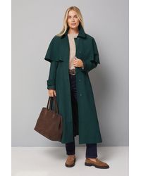 Wallis - Petite Belted Cape Coat - Lyst