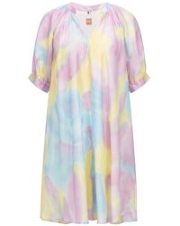 BOSS - Dames Diflowu Jurk In Multi Kleur - Lyst