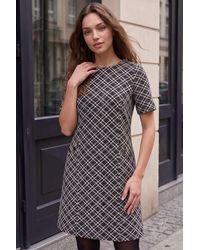 Roman - Petite Jacquard Dress - Lyst