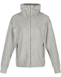 Regatta - Ladies Jessalyn Velour Full Zip Fleece Jacket (Paloma Marl) - Lyst