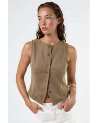 Hiccup - Buttoned Sleeveless Top - Lyst