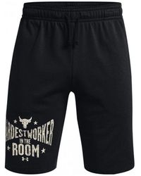 Under Armour - Project Rock Terry Shorts Cotton - Lyst