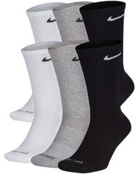 Nike - Everyday Plus Cushioned Training Crew Socks (6 Pairs) Cotton - Lyst