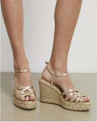 River Island - Sandals Caged Wedge Heel Pu - Lyst