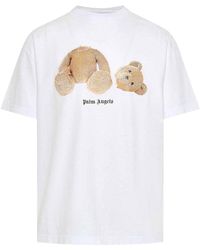 Palm Angels - Kill The Bear Weißes T-Shirt - Lyst