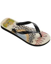 Havaianas - Graphic Print Thong Toe Flip Flop Sandals - Lyst