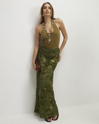 River Island - Maxi Skirt Cornelli Elasticated Waist - Lyst