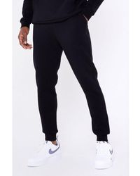 Jameson Carter - Black 'apex' Cotton Blend Loose Joggers With Cuffs - Lyst