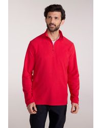 Mountain Warehouse - 'Camber Ii' Half Zip Fleece Top Antipill Breathable Casual Winter Sweater - Lyst