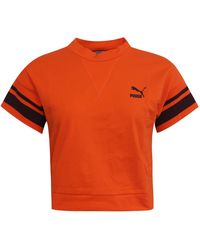 PUMA - Tipping Crop Top Textile - Lyst