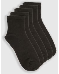 Boohoo - Plain 5 Pack Ankle Sport Socks - Lyst