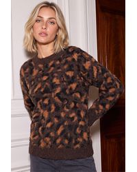 D.u.s.k - Animal Fluffy Knit Jumper - Lyst