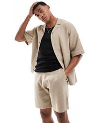 ADPT - Co-Ord Oversized Knitted Shirt - Lyst