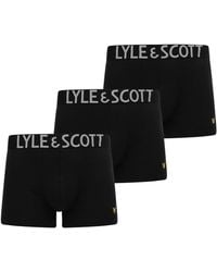 Lyle & Scott - 3 Pack Satin Waistband Trunk - Lyst