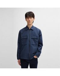 BOSS - Lovel Overshirt Regular Fit Jacket - Lyst