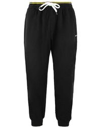 Ben Sherman - Script Embroidery Stretch Waist Black S Track Pants 0065220 Black - Lyst