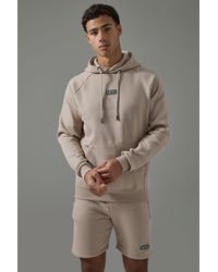 BoohooMAN - Man Active Gym Training Hoodie & Short Set - Lyst