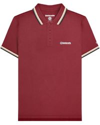 Lambretta - Triple Tipped Polo Shirt /Cream/ Cotton - Lyst