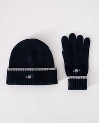 GANT - Beanie & Gloves Set - Lyst