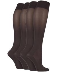 IOMI - 2 Pairs Ladies 40 Denier Compression Knee High Energising Socks - Lyst