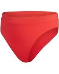 Speedo - Solid Patterned High Waist Swim Brief - Lyst