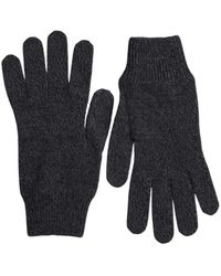 Dolce & Gabbana - Virgin Wool Knit Hands Mitten Gloves - Lyst