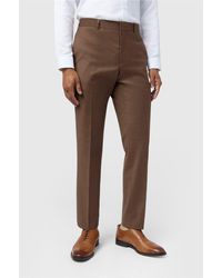 Ted Baker - Flat Fronted Slim Fit Suit Trousers - Lyst