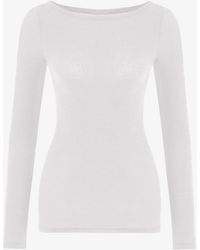 Penti - Clean Boat Neck Cashmere Long Sleeve Blouse - Lyst