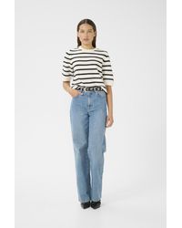 Gestuz - Pullover Loose Fit Offwhite - Lyst