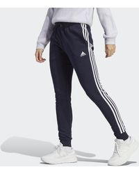 adidas - Essentials 3-Stripes French Terry Cuffed Pants - Lyst