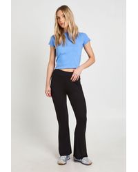 Boohoo - Petite Basic High Waist Fit & Flare Trouser - Lyst