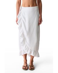 Penti - Oversized Cotton Linen Tie-Front Cover-Up - Lyst