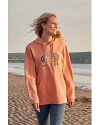 Mountain Warehouse - 'Maya' Graphic Hoodie With Kangaroo Pocket Breathable Warm Cosy Pullover Cotton - Lyst