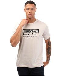 EA7 - Emporio Armani Zichtbaarheid T-shirt In Grijs - Lyst