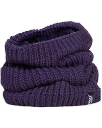 Heat Holders - Ladies Thick Winter Warm Fleece Lined Chunky Knit Thermal Neck Warmer - Lyst