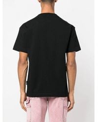 Palm Angels - Star Sprayed Logo-Print T-Shirt Cotton - Lyst