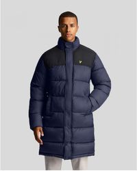 Lyle & Scott - Longline Wadded Puffer Jacket - Lyst