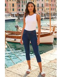 Roman - Cropped Stretch Denim Jegging - Lyst