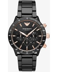 Emporio Armani - Mario Watch Ar70002 Stainless Steel - Lyst