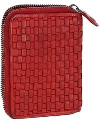 Ashwood Leather - Vintage Woven Zip Around Small 6 Card Coin Purse - Lyst