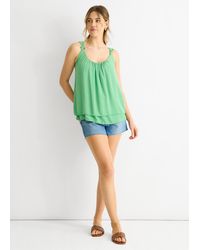 Gini London - Floral Straps Oversized Top - Lyst